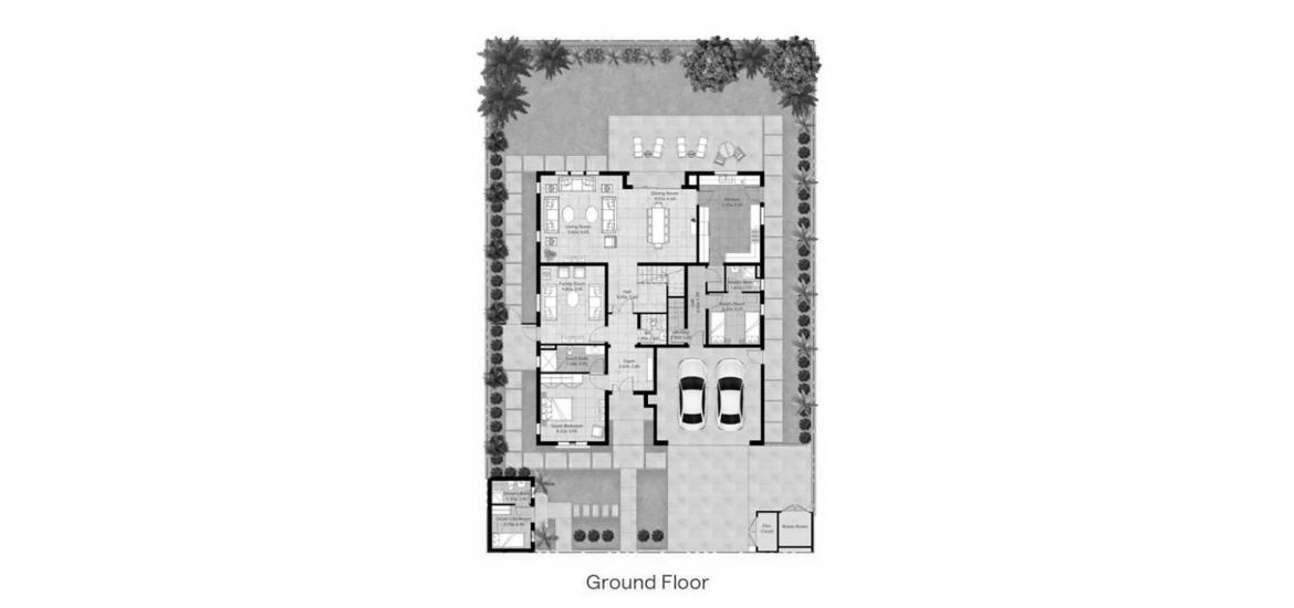 Планировка апартаментов «SQM 428,1» 3 спальни в ЖК BLOOM LIVING
