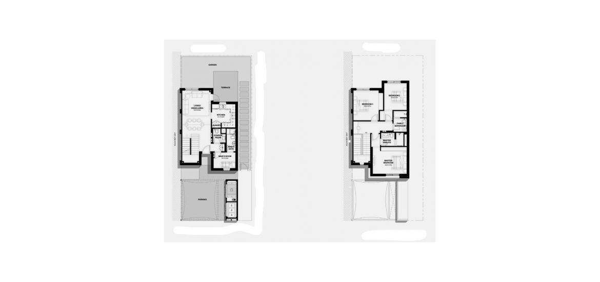 Планировка апартаментов «215SQM» 3 спальни в ЖК NOYA VIVA