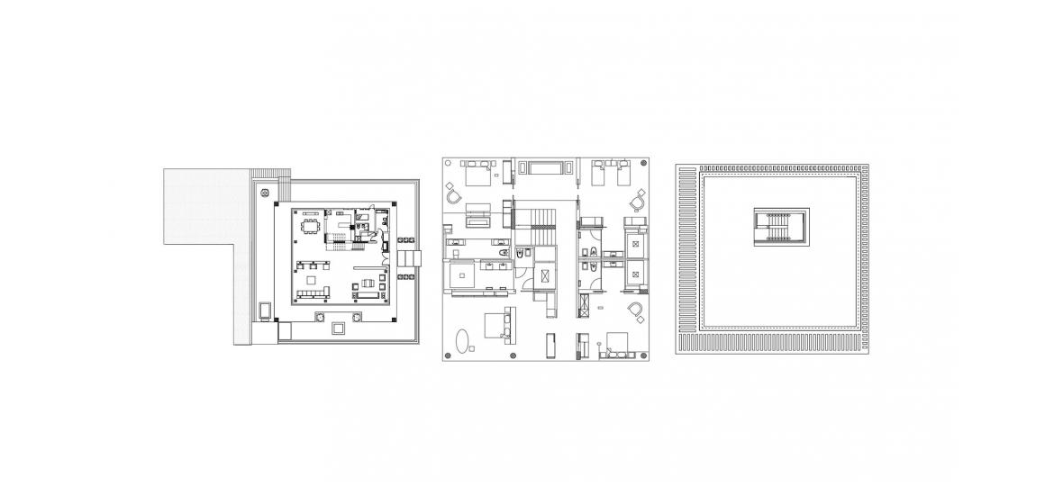 Планировка апартаментов «930SQM» 4 спальни в ЖК WATER VILLAS