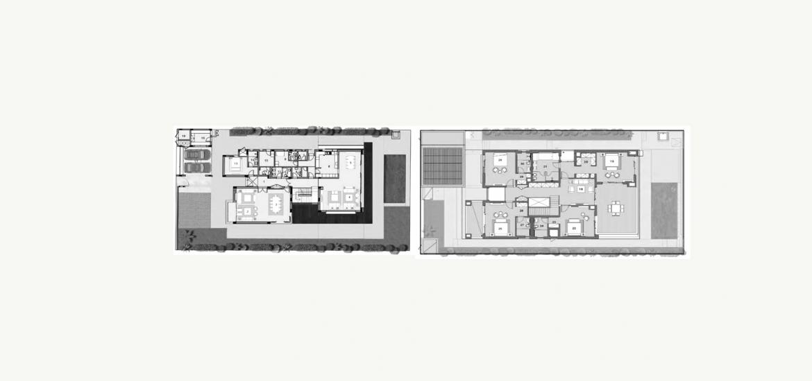 Планировка апартаментов «935SQM» 7 спален в ЖК HIDD AL SAADIYAT