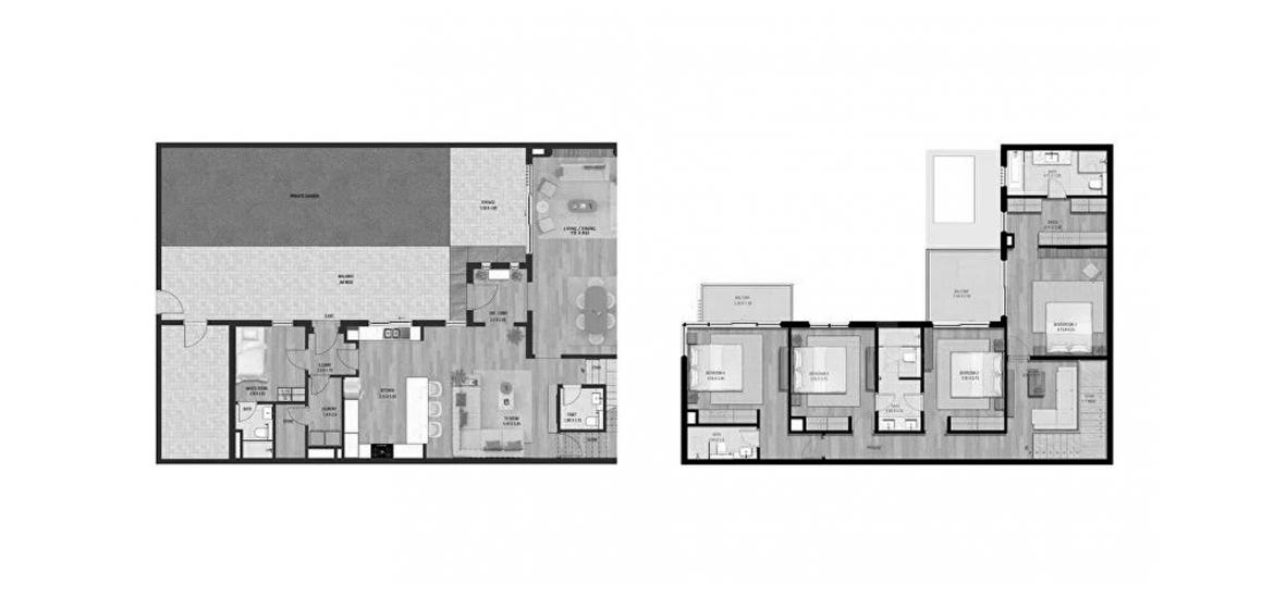 Планировка апартаментов «311SQM» 4 спальни в ЖК SUSTAINABLE CITY