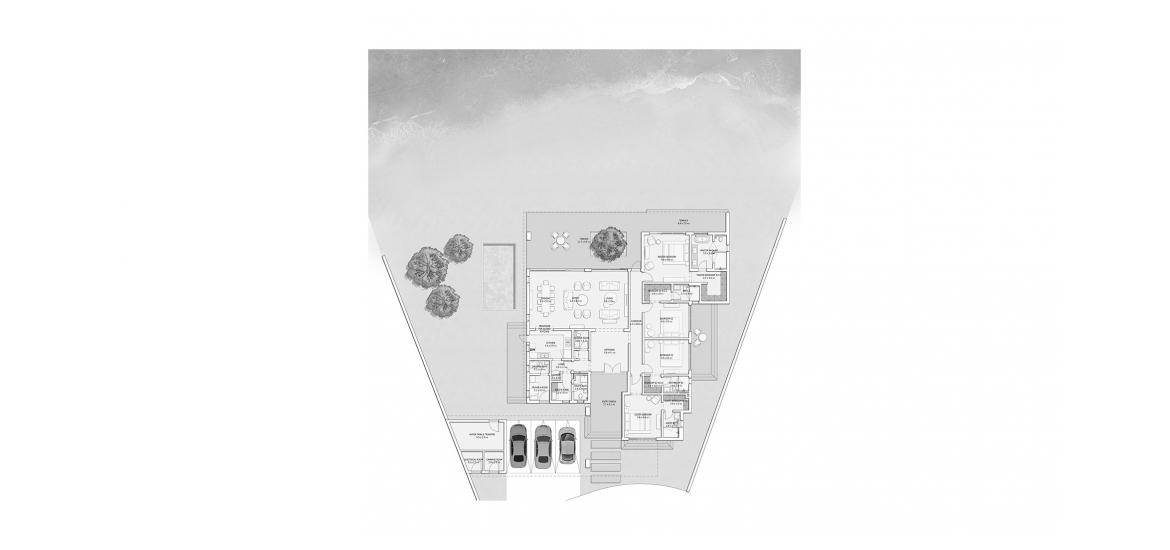 Планировка апартаментов «462SQM» 5 комнат в ЖК RAMHAN ISLAND