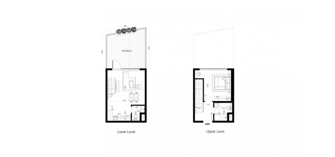 Apartment floor plan «73SQM», 1 bedroom in AL RAHA LOFTS TWO