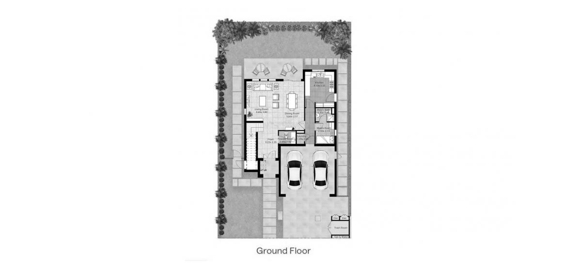 Apartment floor plan «SQM 253,63», 3 bedrooms in BLOOM LIVING