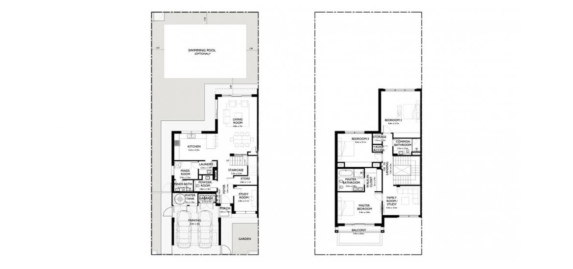 Apartment floor plan «283SQM», 3 bedrooms in THE DAHLIAS