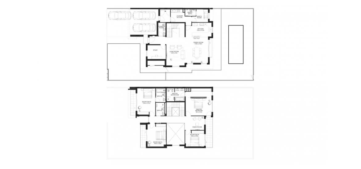 Apartment floor plan «347SQM», 4 bedrooms in YAS ACRES