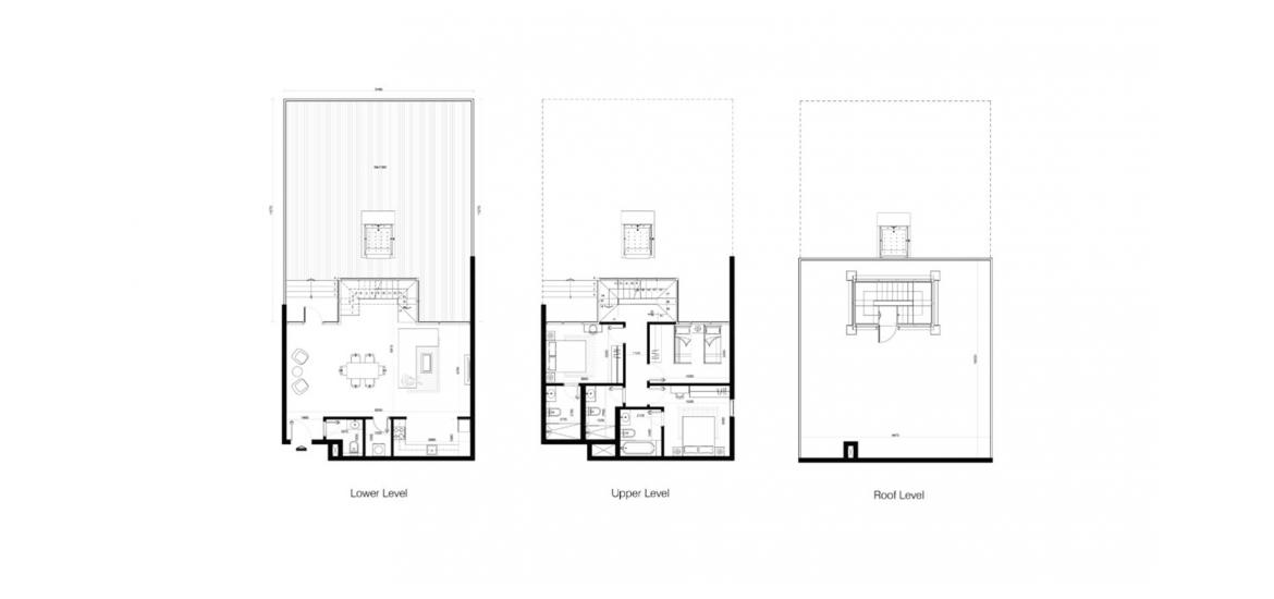 Apartment floor plan «333SQM», 3 bedrooms in AL RAHA LOFTS TWO