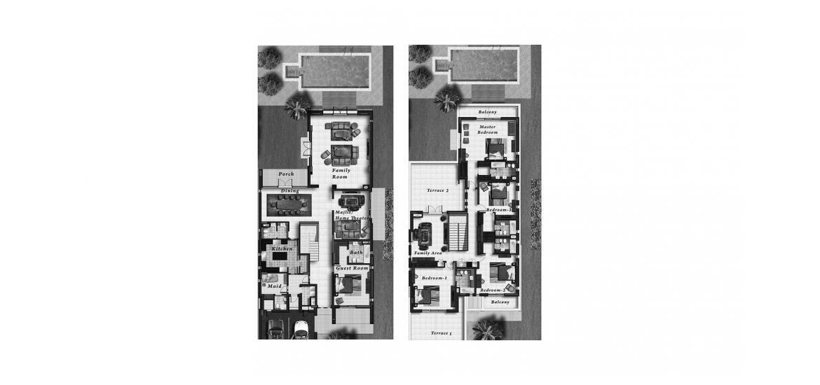 Apartment floor plan «714SQM», 6 bedrooms in MARINA SUNSET BAY